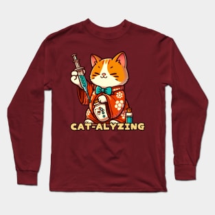 Chemistry cat Long Sleeve T-Shirt